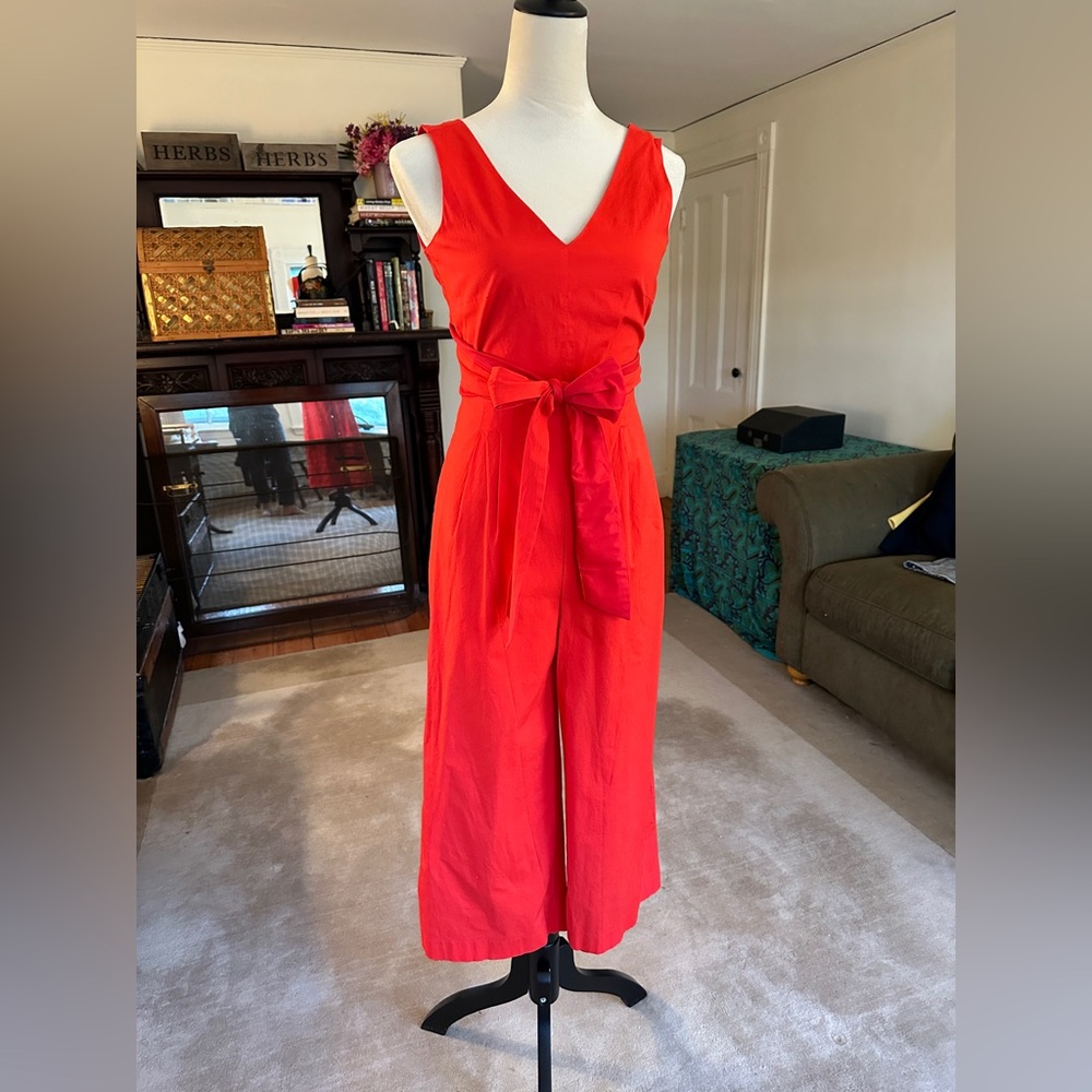 J.Crew romper / jumpsuit. Beautiful! Red! Size 00. Runs a little big.